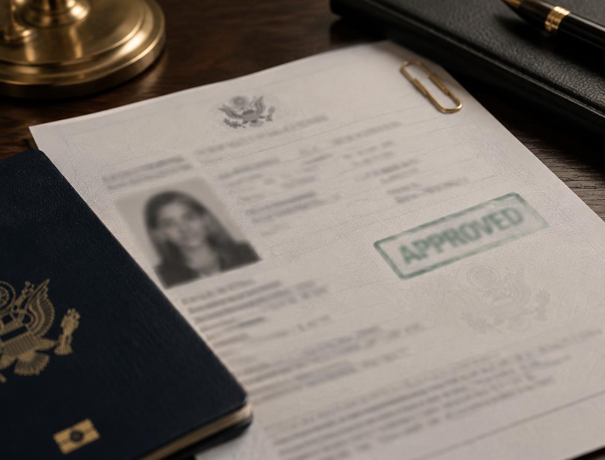 Visa approval documents